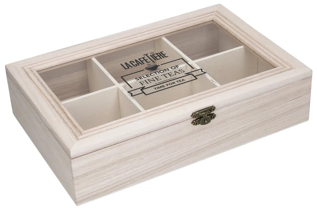 Kitchen Craft Drevený box na čajové vrecúška Le’Xpress