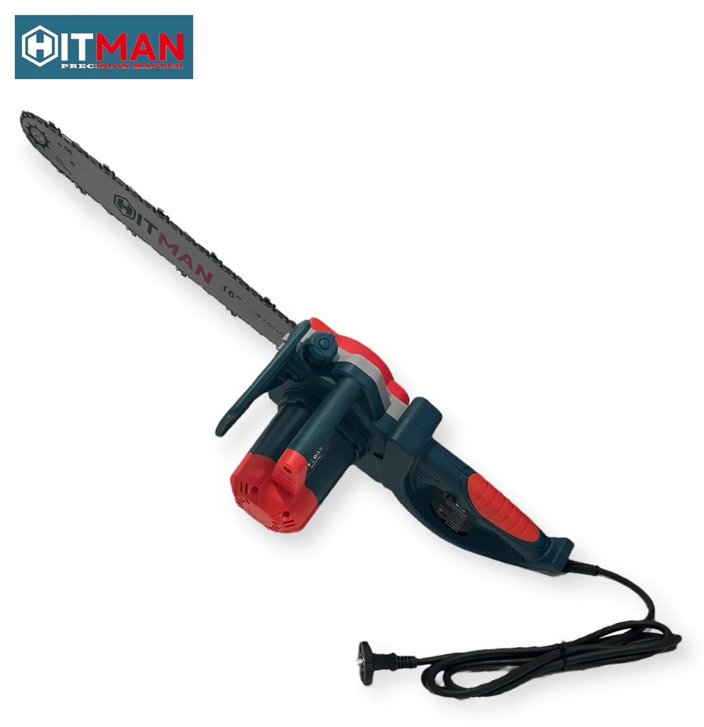 Elektrická reťazová píla - 3700W, 40 cm vodiaca lišta, Automatický mazací systém, 2 náhradné reťaze - Hitman HT/ESH-3700