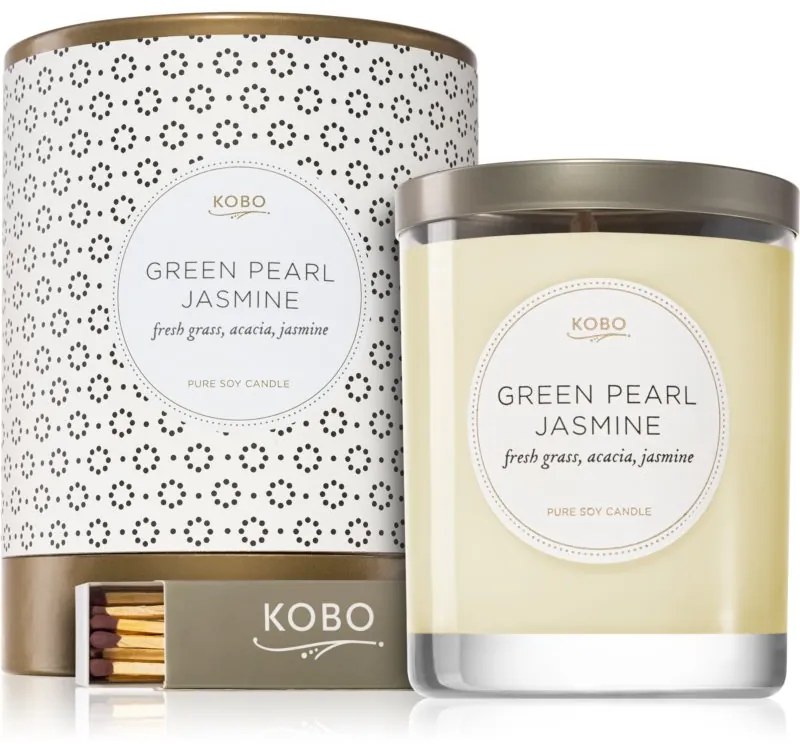 KOBO Coterie Green Pearl Jasmine vonná sviečka 312 g