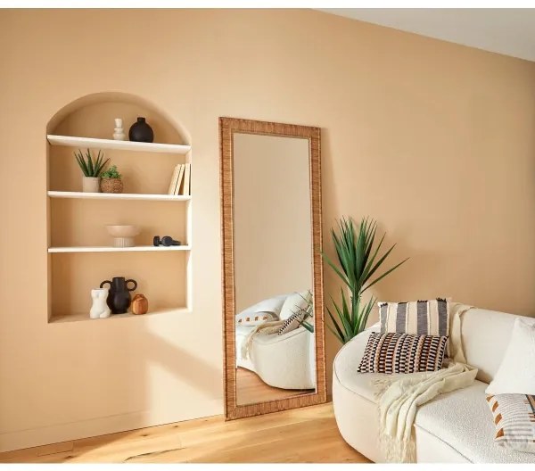 Atmosphera - Nástenné zrkadlo THEA 194,5x71,5 cm hnedé