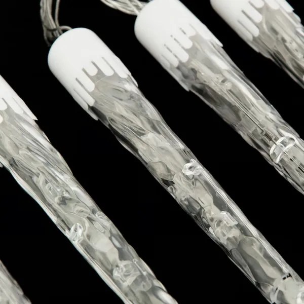 Vianočné svietiace cencúle 6,2m, teplá biela