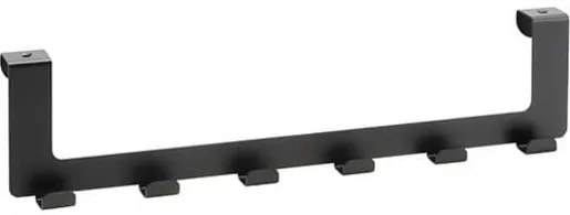 Bemeta Dark vešiak na dvere so 6 háčikmi 101106230