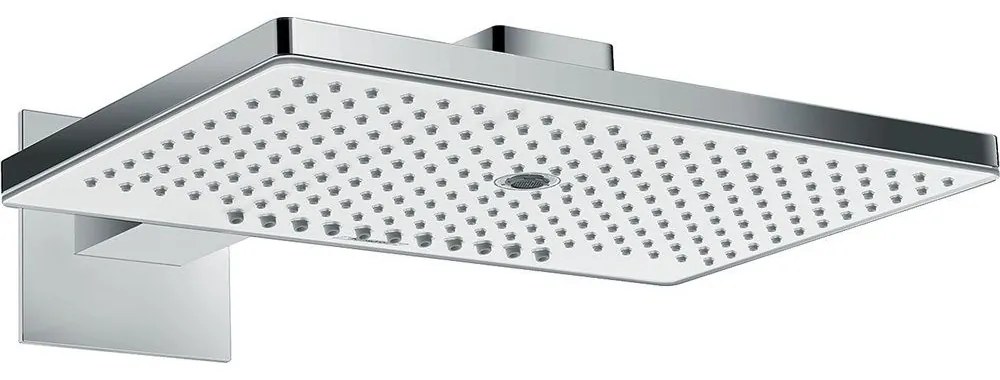 HANSGROHE Rainmaker Select horná sprcha 3jet, 466 x 300 mm, so sprchovým ramenom 461 mm, biela/chróm, 24007400