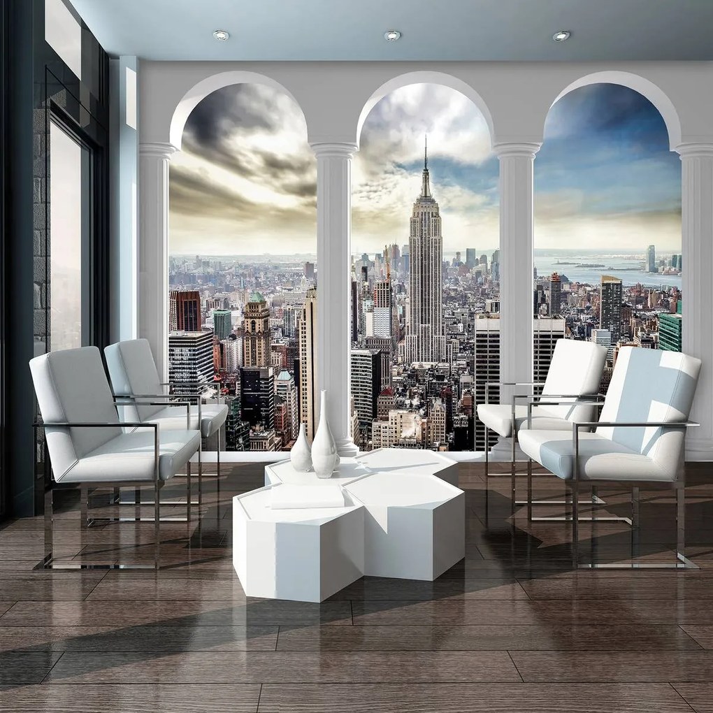 Fototapeta - Pohľad na New York Pillars (254x184 cm)
