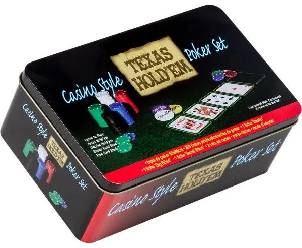 GamesPlanet® Poker set v plechovej dóze, 200 ks