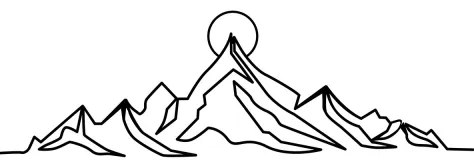 Nástenná dekorácia 119,5x37 cm hory kov