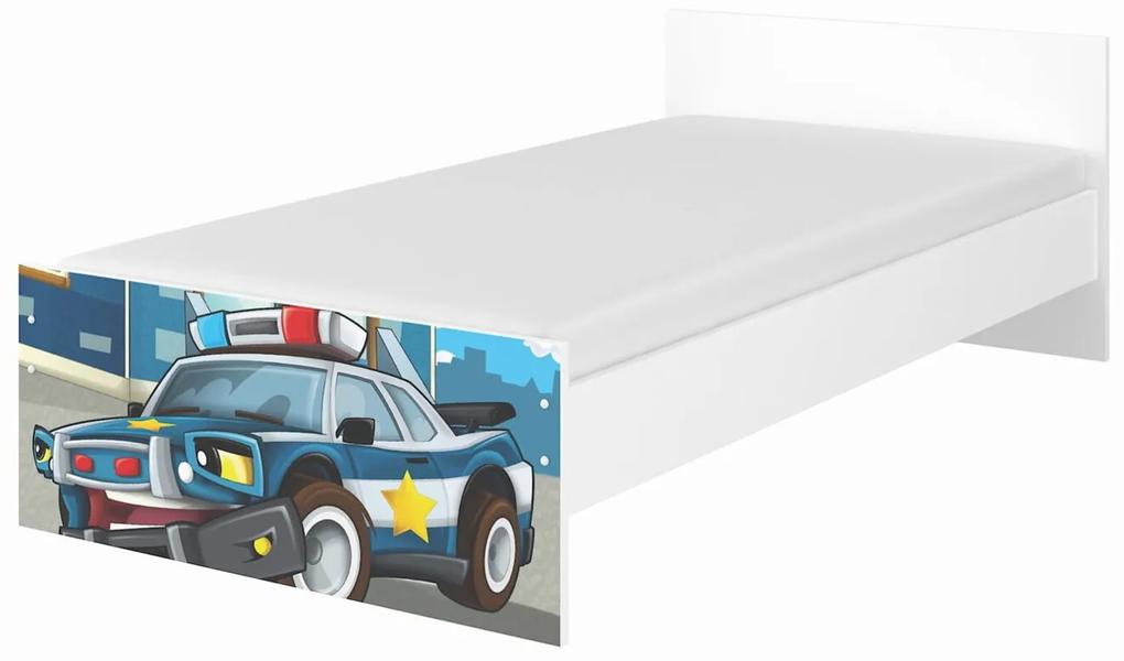 Raj posteli Detská posteľ " Policia " MAX  XL dub sonoma