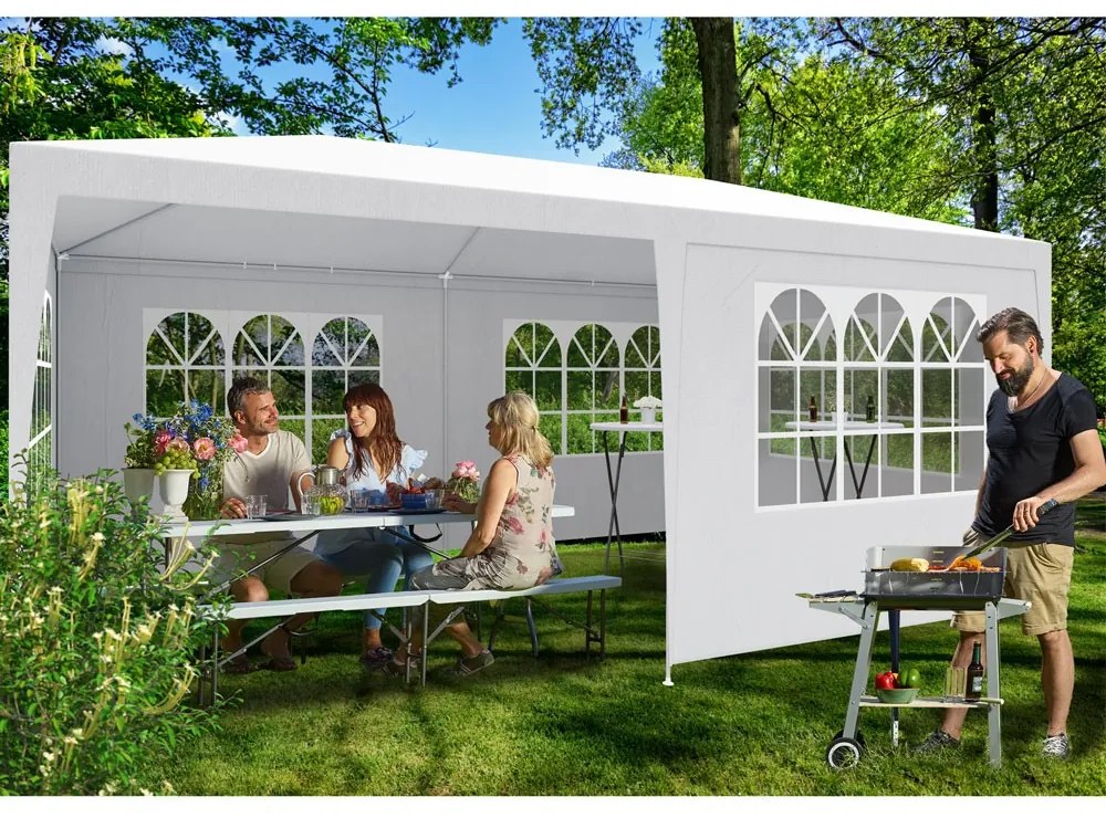 Jurhan-Garden Párty-stan biely 3 x 6 m UV ochrana 50+