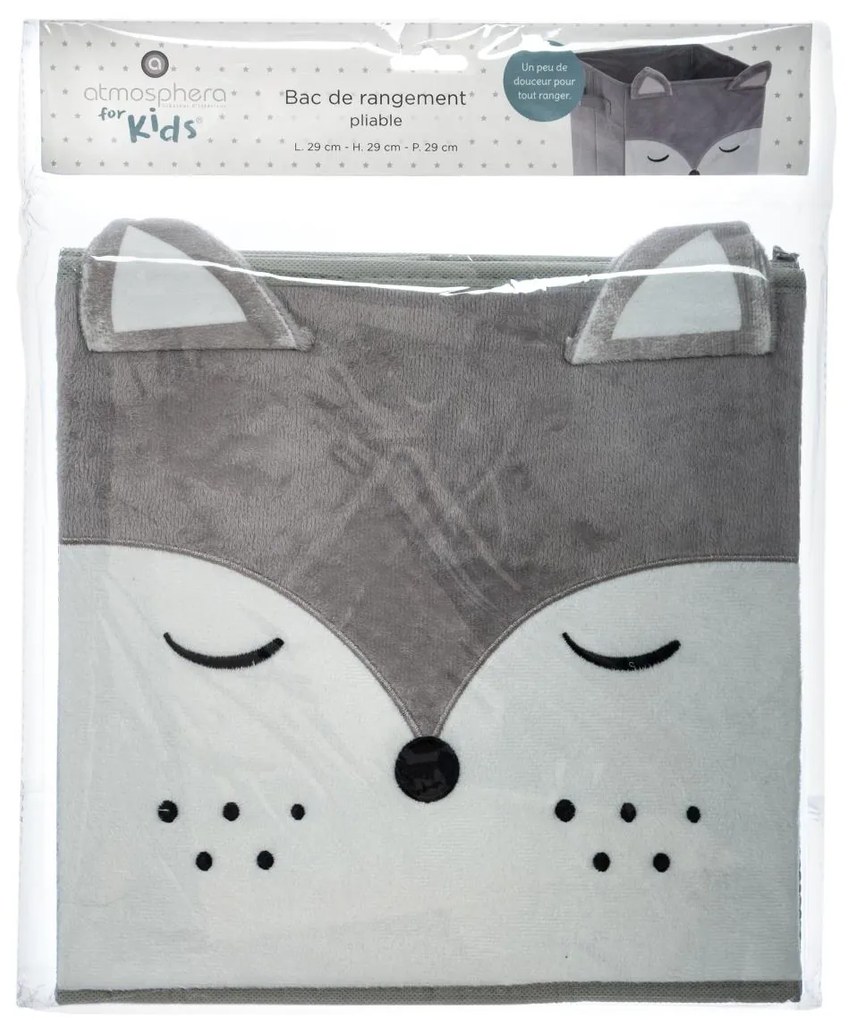 Úložný box Wolf, 29x29x29 cm, sivá