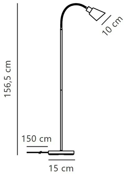 Nordlux - Stojacia lampa MOLLI 1xE14/25W/230V