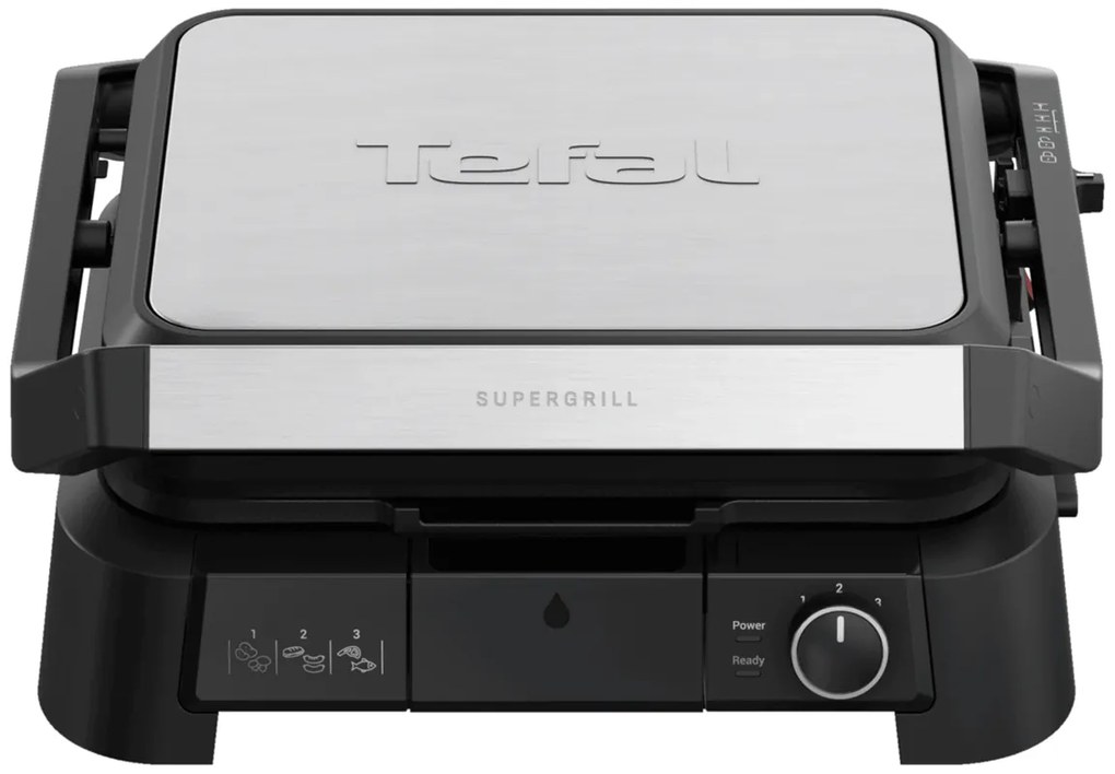 Kontaktný gril Tefal SuperGrill 3v1 GC510DE0 Nerezový/Čierny