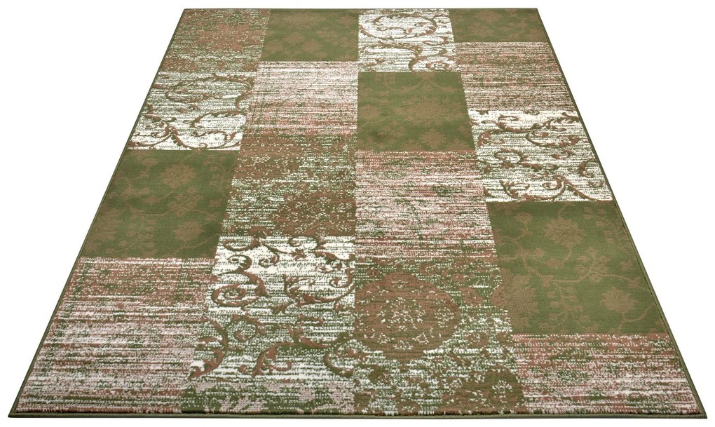 Hanse Home, Kusový koberec Gloria 105521 Green Creme, 235x320, zelená, chodba / predsieň