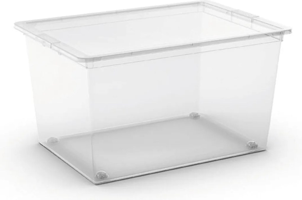 KIS C BOX 008417WHTR Box 50 l, priehľadný s kolieskami