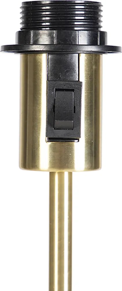 Stojaca lampa nastaviteľná zlatá so svetlohnedým tienidlom 50 cm - Parte