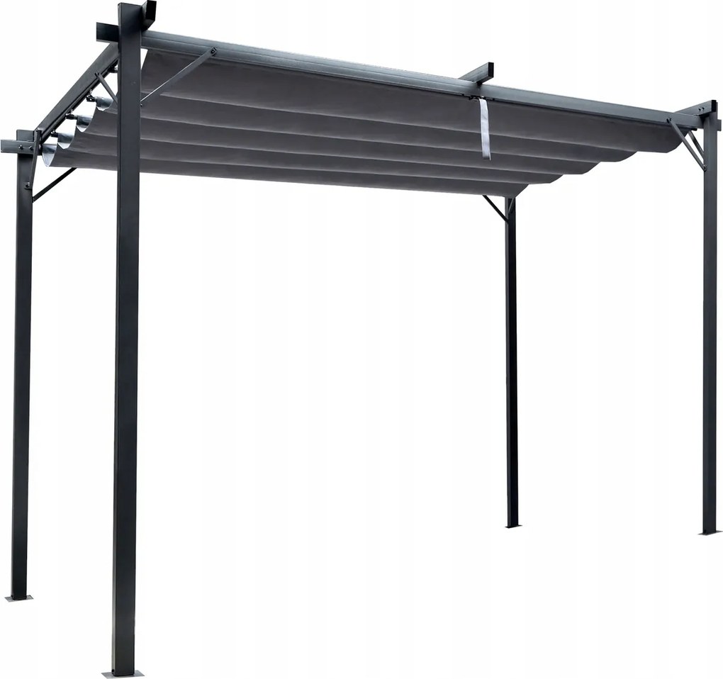 CH Sivá záhradná pergola Sondy 3 x 3 m