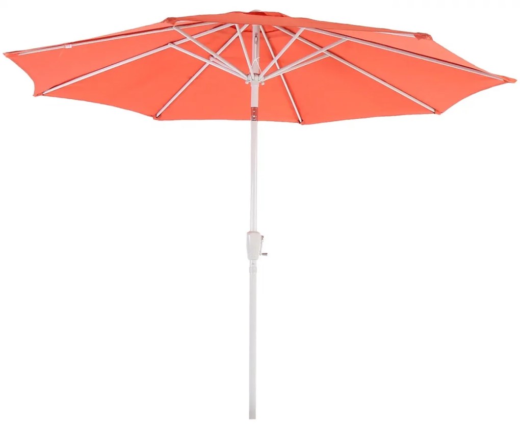 Slnečník N19 Ø 3m sklopný polyester/hliník - terakota