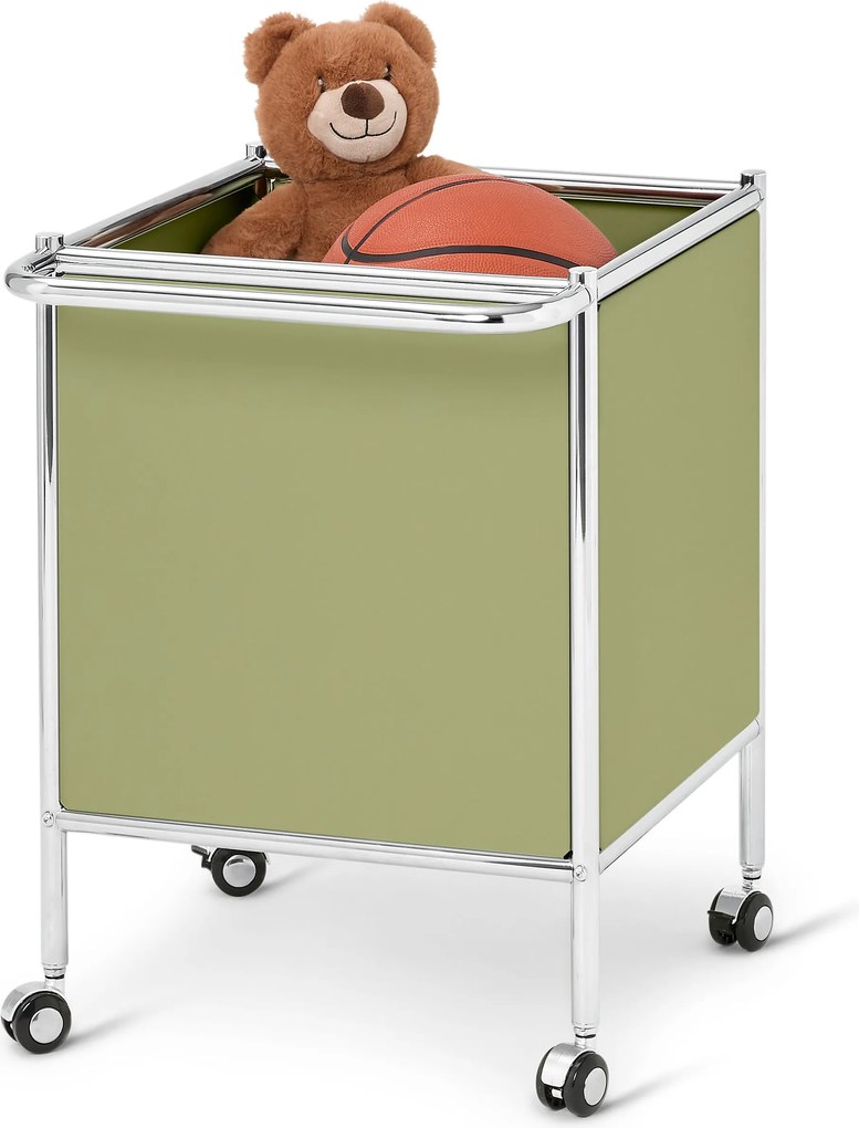 Kovový bočný vozík »CN3 Kids« s kolieskami, pistáciový