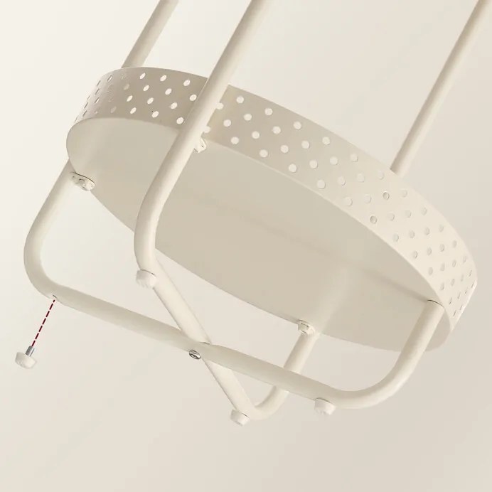 Autronic BONTEC Odkladací stolík 40x40x55cm, mdf, bielený dub, AKF-E1015 CRM Farba: Béžová