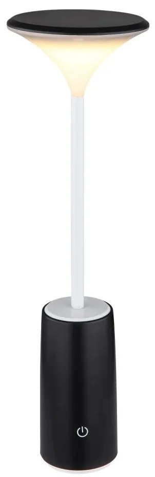 Globo 21020B - LED Stmievateľná stolná lampa QUIRIN LED/1,2W/3,7V 3000K čierna