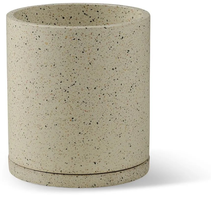 Súprava 2 bielych kvetináčov Bonami Selection Terrazzo, ø 26 cm