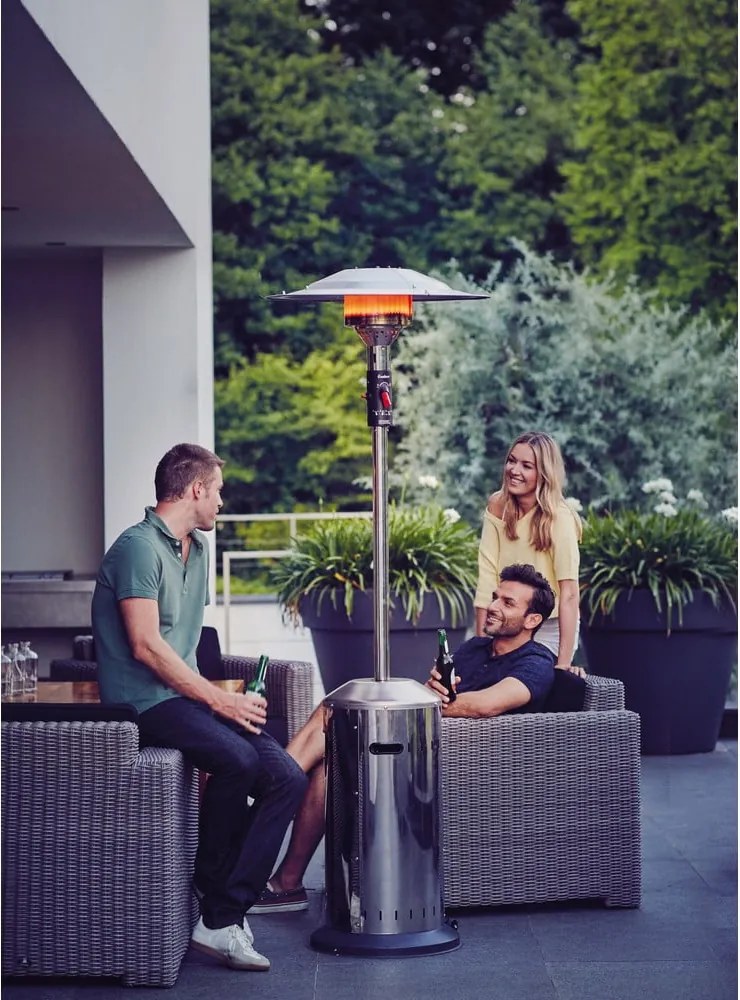 Strieborná tepelná plynová lampa ENDERS Elegance