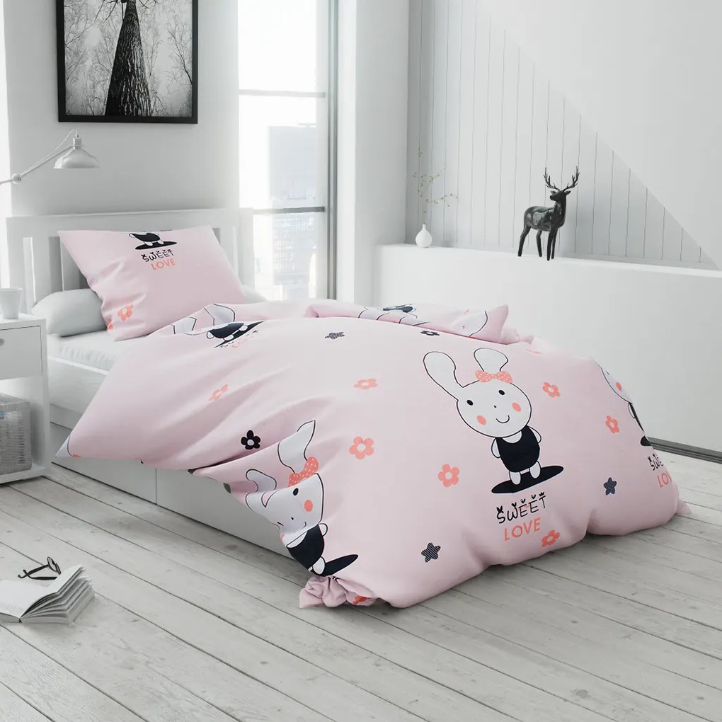 Detské obliečky SWEET LOVE ružové