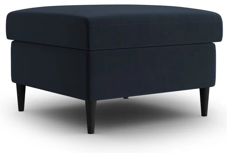 Tmavomodrá zamatová podnožka Kyoto – Cosmopolitan Design