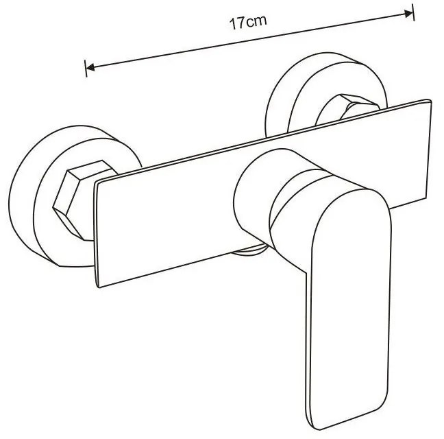 Mexen Alfa sprchová batéria, biela-zlatá, 745740-25
