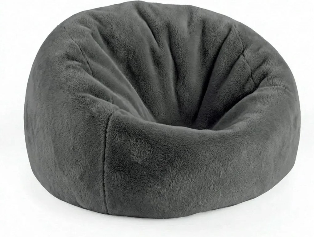Sablio Sedací vak Cocoon SOFTY - Graphite - 75 x 45 x 35 cm