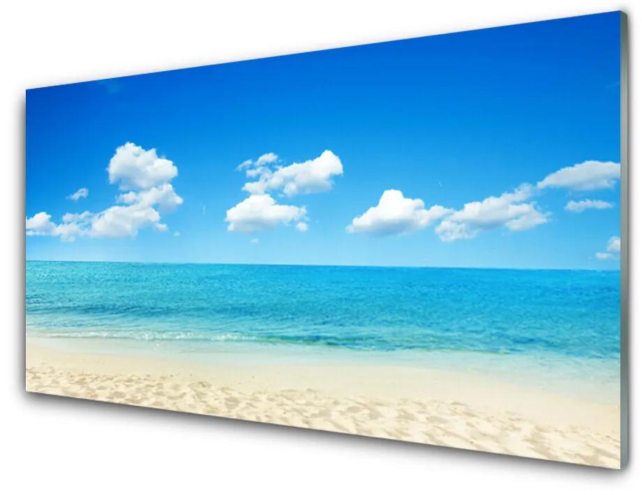 Skleneny obraz More modré nebo 120x60 cm