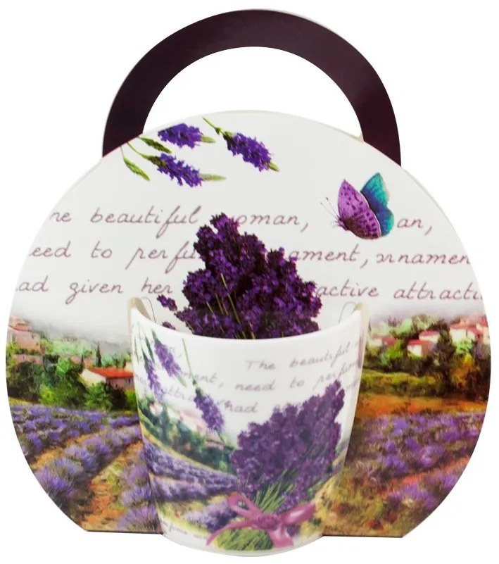 Home Elements Hrnček 250 ml, Levanduľa