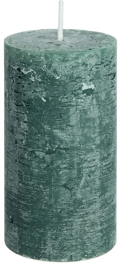 RUSTIC Sviečka 13 cm - tm. zelená