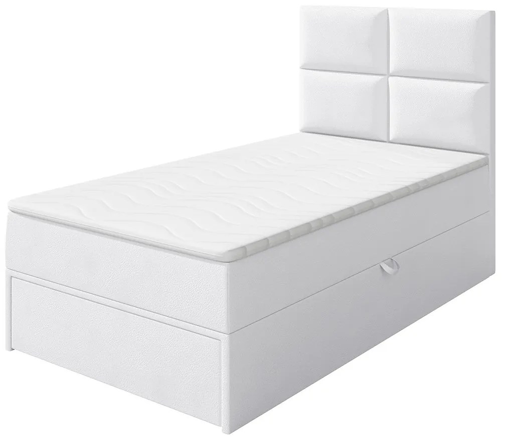 Kontinentálna posteľ Hudson Lux 1, Strana: ľavá, Rozmer postele: 100x200, Farby: Muna 08