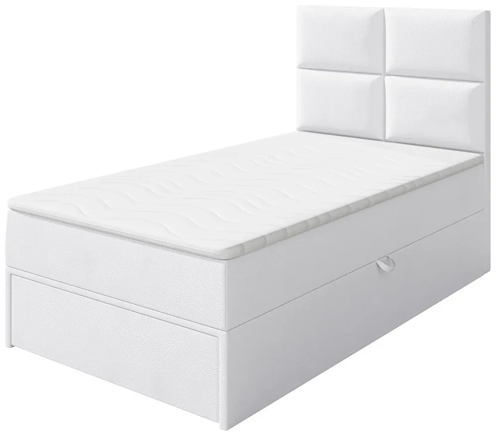 Kontinentálna posteľ Hudson Lux 1, Strana: ľavá, Rozmer postele: 90x200 cm, Farby: Muna 10