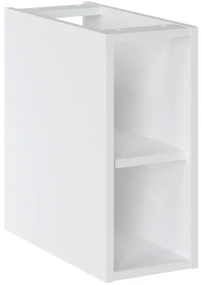 Koupelnová sestava Iconic s deskou, umyvadly, zrcadlem a skříňkami 140 cm bílá