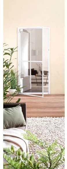 LIVARNO home Teleskopická sieťka proti hmyzu na dvere, 100 x 210 cm (biela) (100349859)