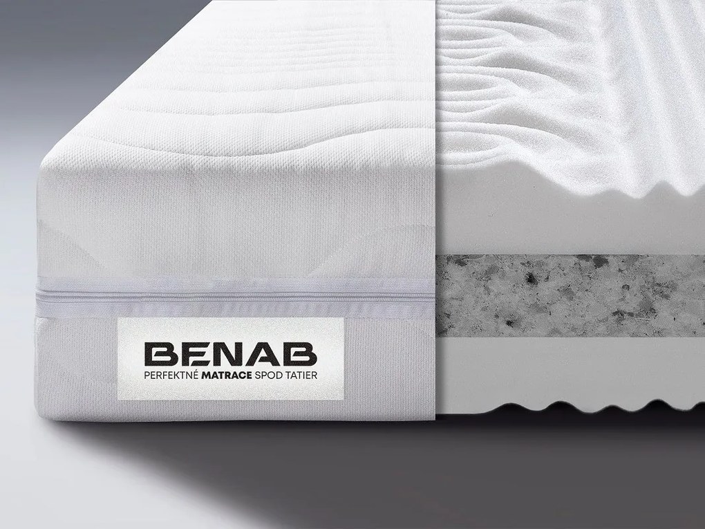 Penový matrac Benab Taranis Optimal 2.0 200x70 cm (T5) *AKCIA 1+1. Antibakteriálny, obojstranný slovenský matrac pre náročných v akcii (1+1), so 7-zónovou profiláciou kvalitnej PUR peny, s certifikátom OEKO-TEX. 763298