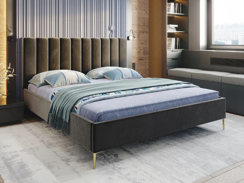 PROXIMA.store - Luxusná čalúnená posteľ CAROLLA ROZMER: Pre matrac 140 x 200 cm