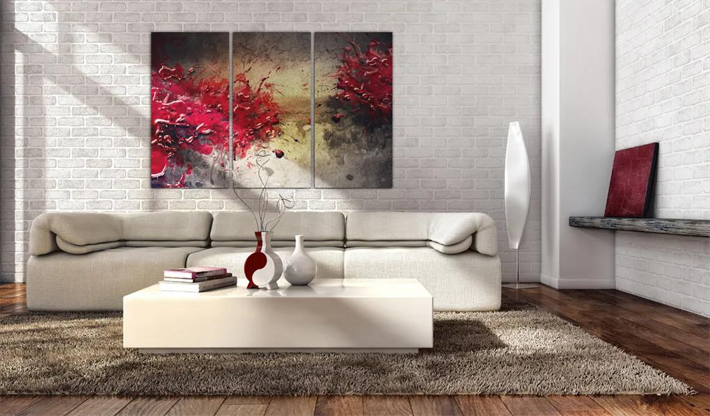 Artgeist Obraz - Red splash Veľkosť: 90x60, Verzia: Na talianskom plátne