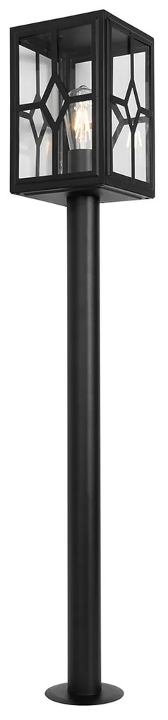 Klasická vonkajšia stojaca lampa čierna 100 cm IP44 - Dover