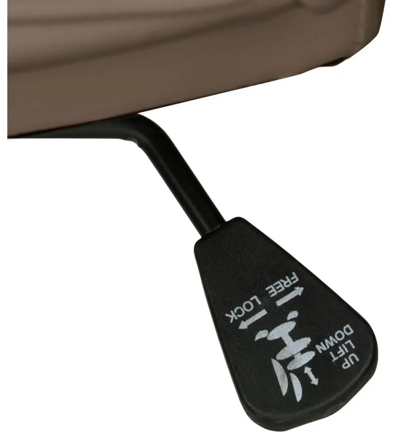 Hnedá kancelárska stolička z imitácie kože Flori – Støraa