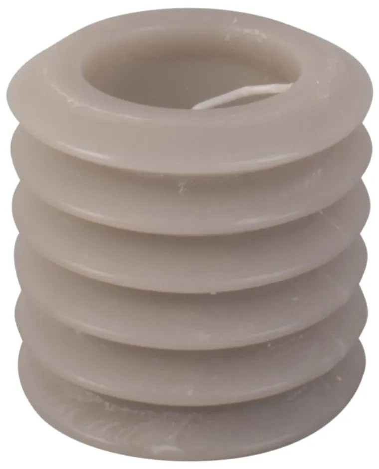 Sivá sviečka PT LIVING Layered, výška 7,5 cm