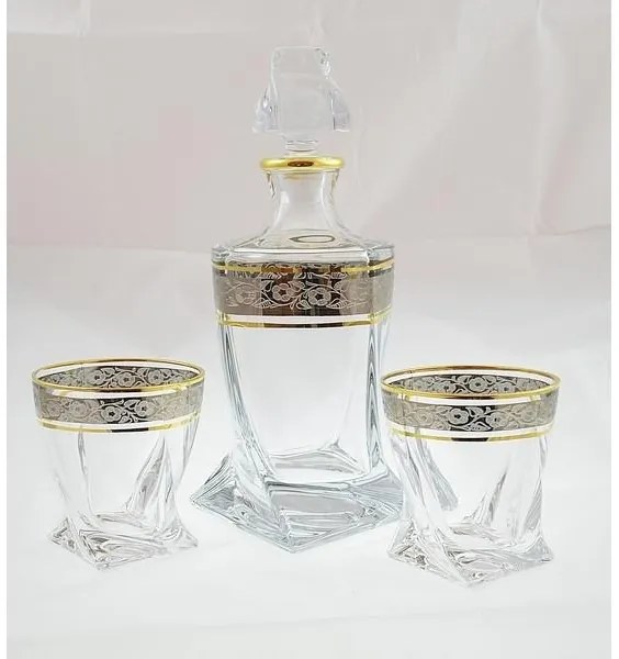 BOHEMIA QUADRO GOLD-PLATINUM WHISKY SADA 1+6 KS