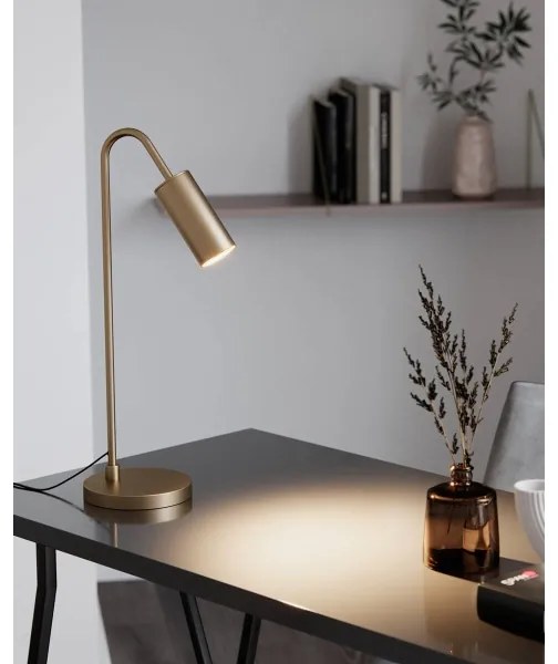 ByRydens 4002580-6503 - Stolná lampa CURVE 1xGU10/7W/230V zlatá