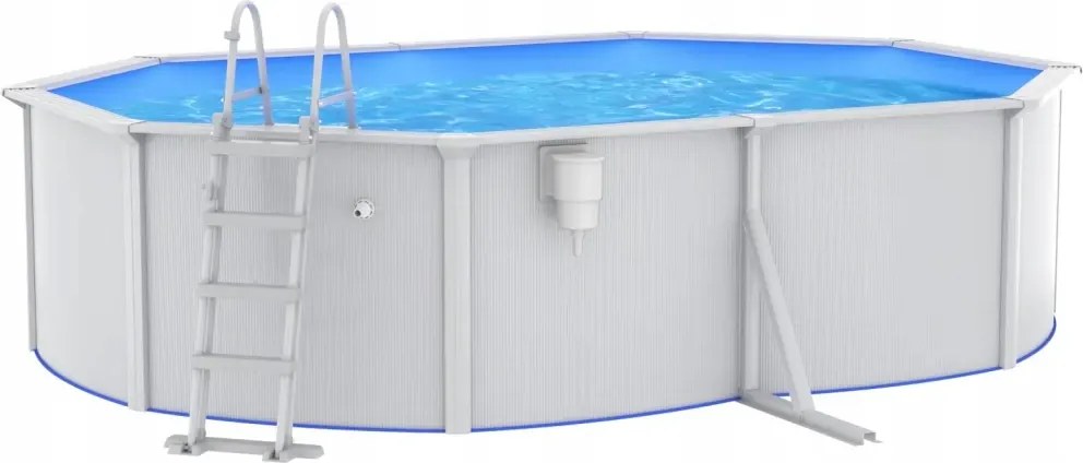 vidaXL Bazén s rebríkom, 490x360x120 cm