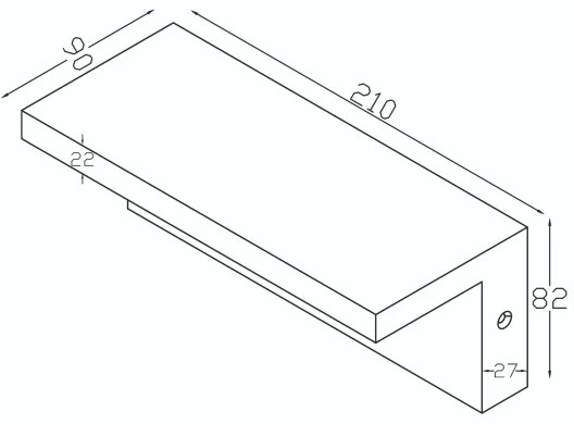 Top Light -LED Vonkajšie nástenné svietidlo ELON LED/10W/230V 3000/4000/6000K IP54