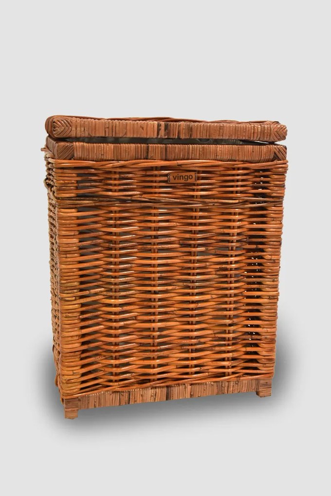 Veľký ratanový kôš na bielizeň, škoricovo hnedý Rozmery (cm): 46 x 33 v. 60