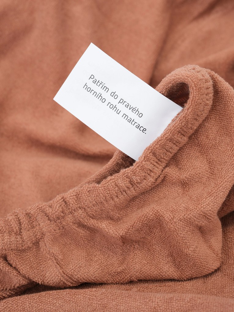 Froté plachta 140 × 200 cm - terakota