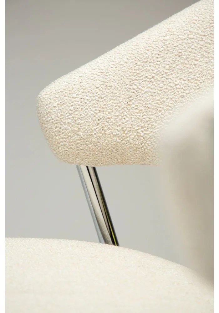 Krémovobiela čalúnená jedálenská stolička Zone – DAN-FORM Denmark