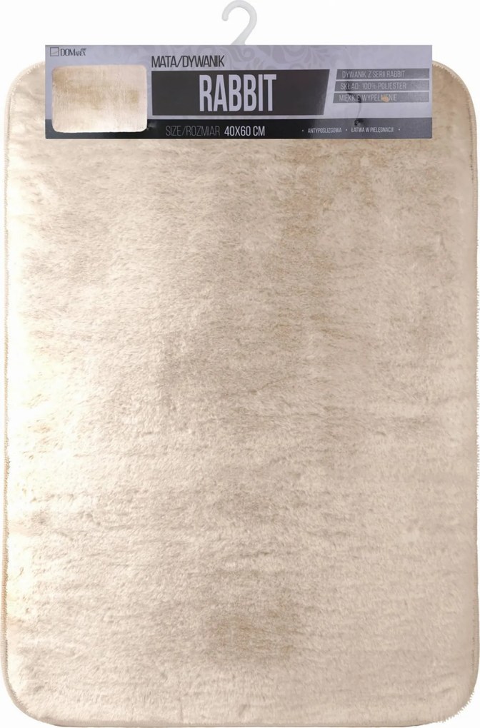 Kúpeľňová predložka RABBIT 40x60 cm - krémová